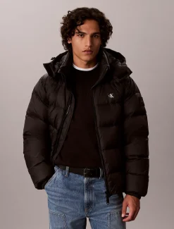 Relaxed nylon pufferjack