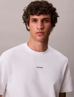 Relaxed piqué T-shirt van katoen