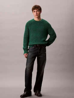 Relaxed raglan sweater van wolmix