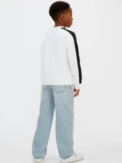 Relaxed sweatshirt met colourblock