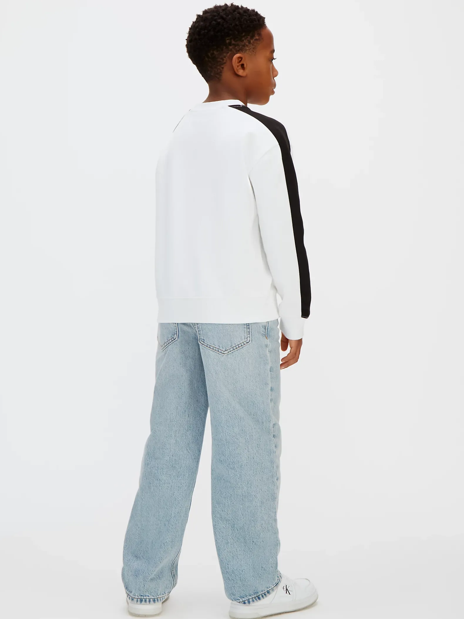 Relaxed sweatshirt met colourblock