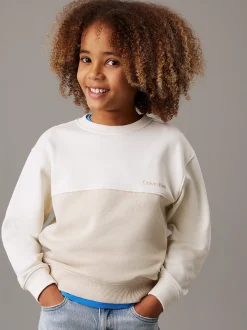 Relaxed sweatshirt met colourblock
