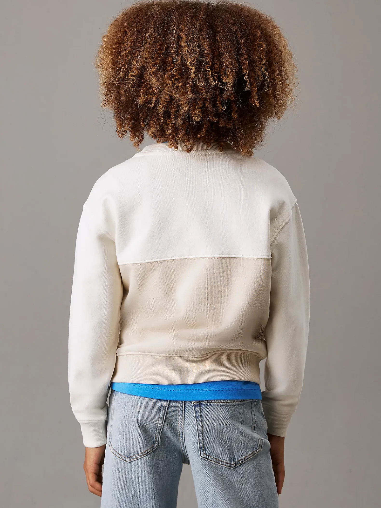 Relaxed sweatshirt met colourblock