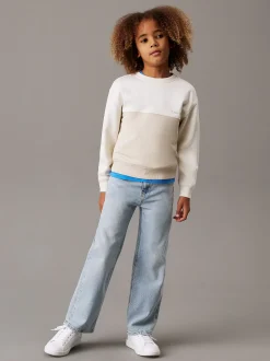 Relaxed sweatshirt met colourblock