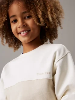 Relaxed sweatshirt met colourblock
