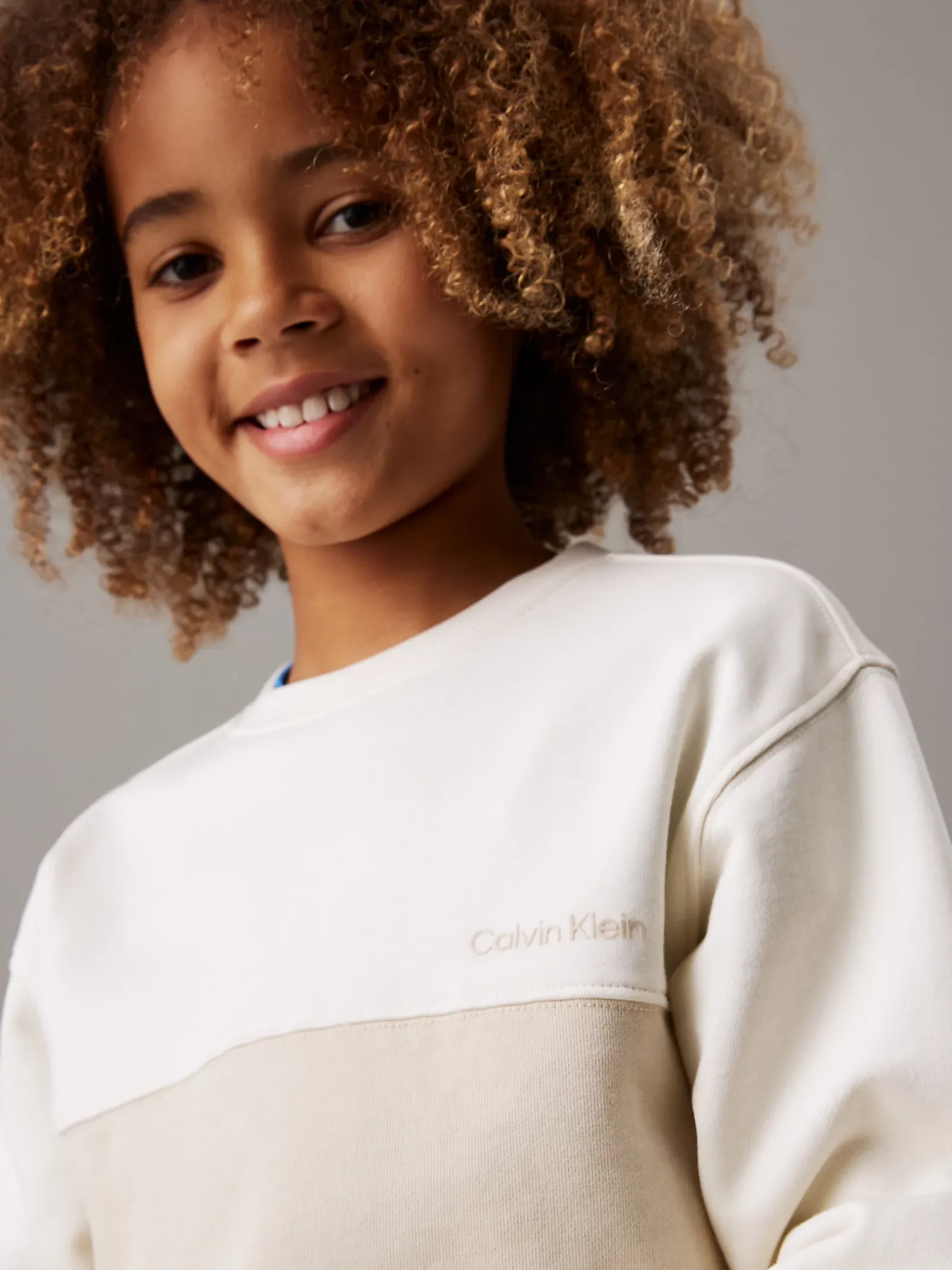 Relaxed sweatshirt met colourblock