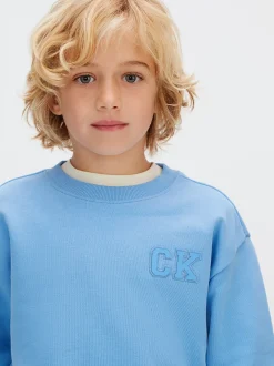 Relaxed sweatshirt met logo