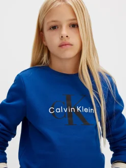 Relaxed sweatshirt met logo voor kinderen