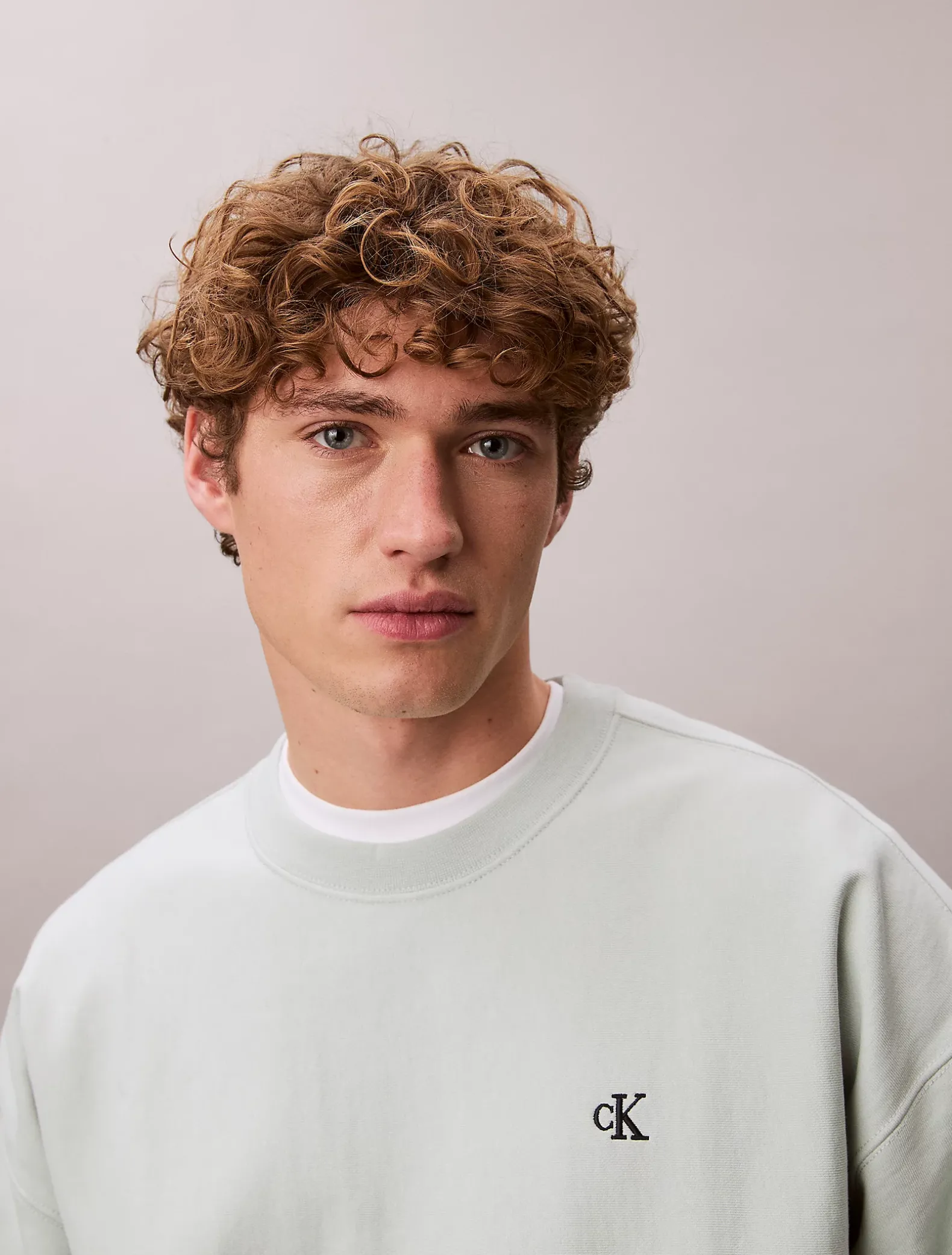 Relaxed sweatshirt met monogram