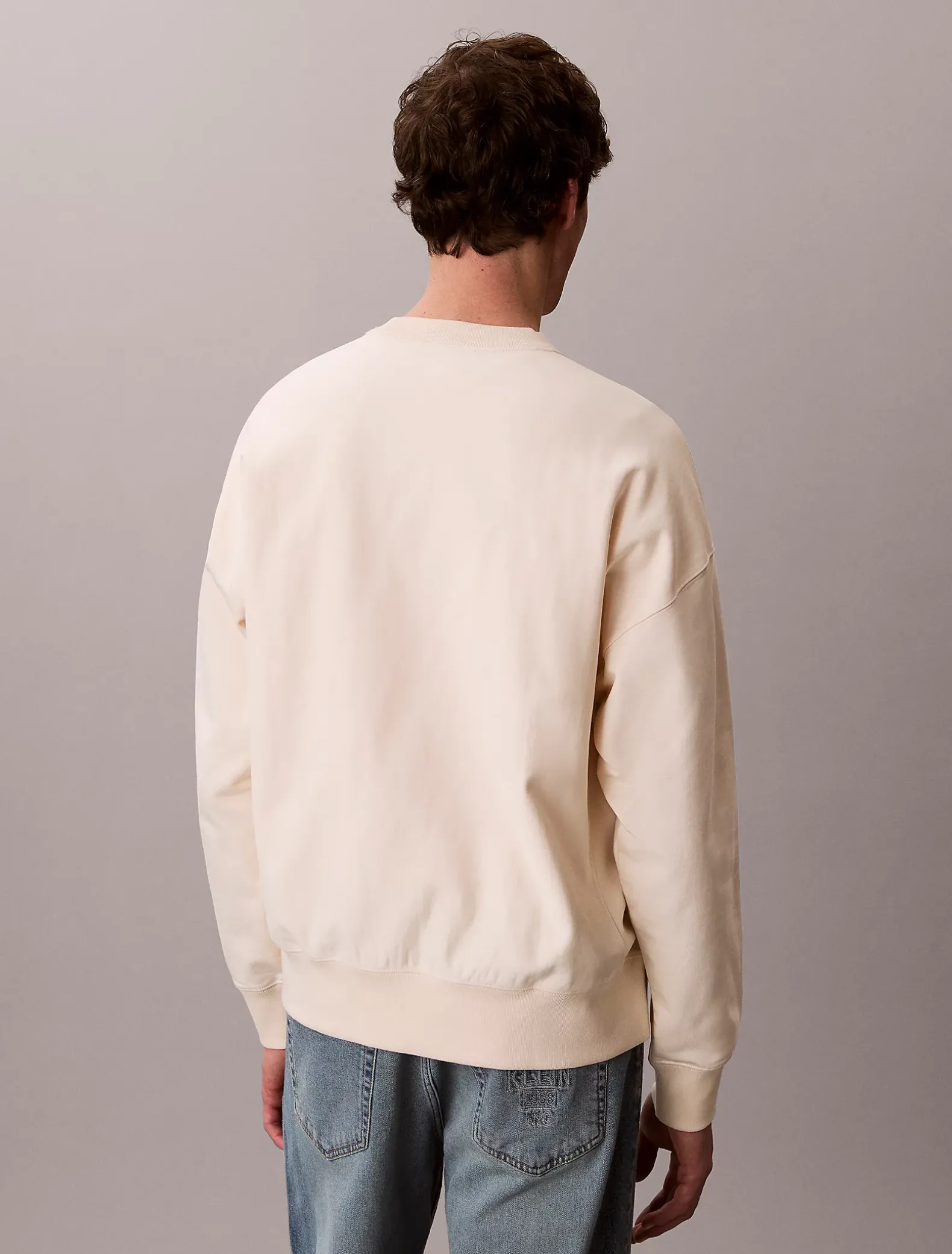 Relaxed sweatshirt met monogram