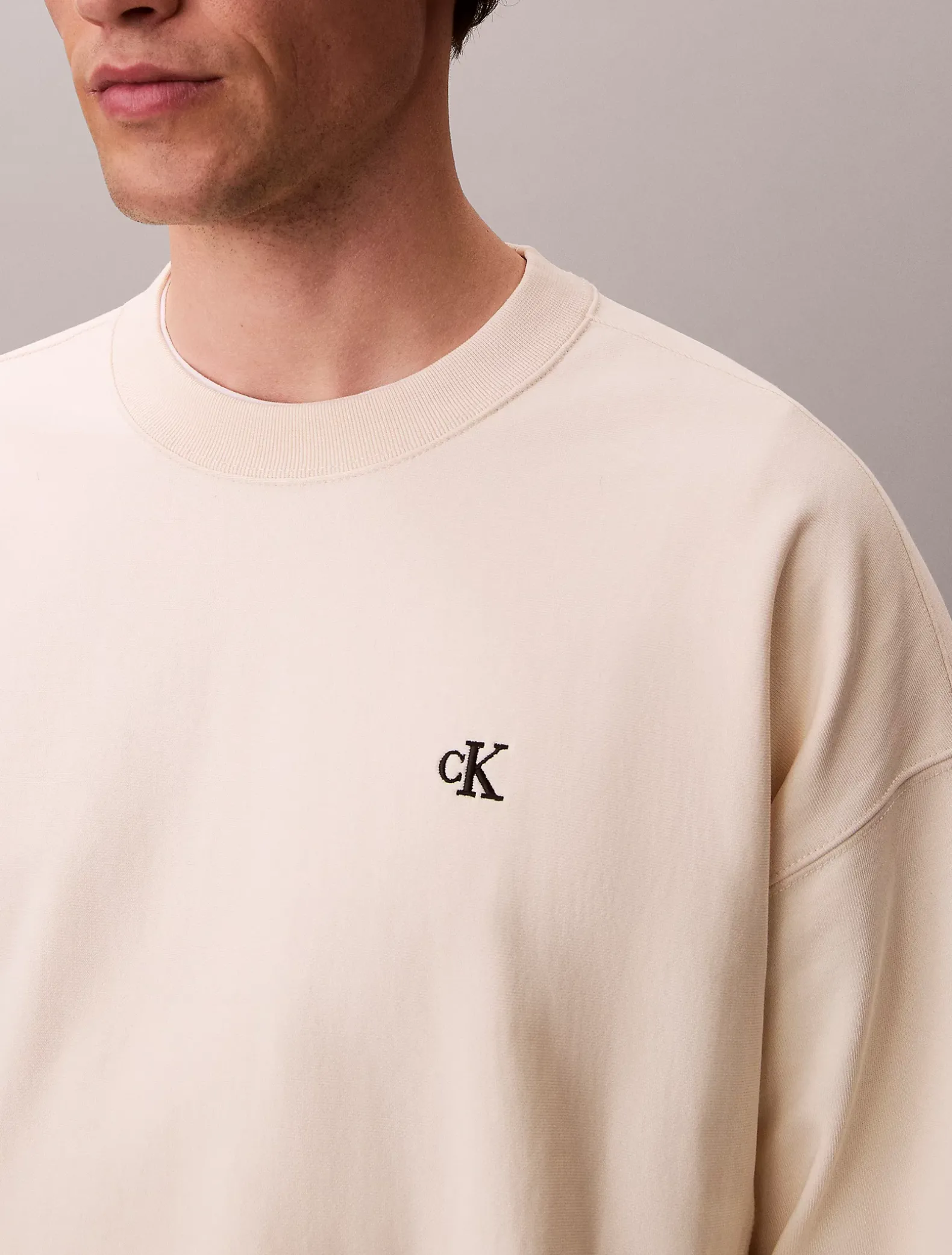 Relaxed sweatshirt met monogram