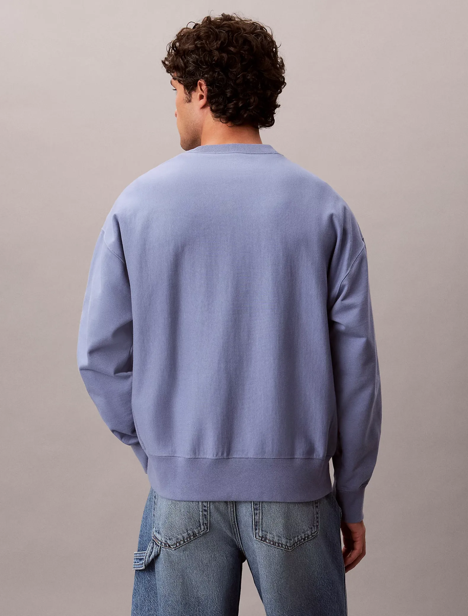 Relaxed sweatshirt met monogram