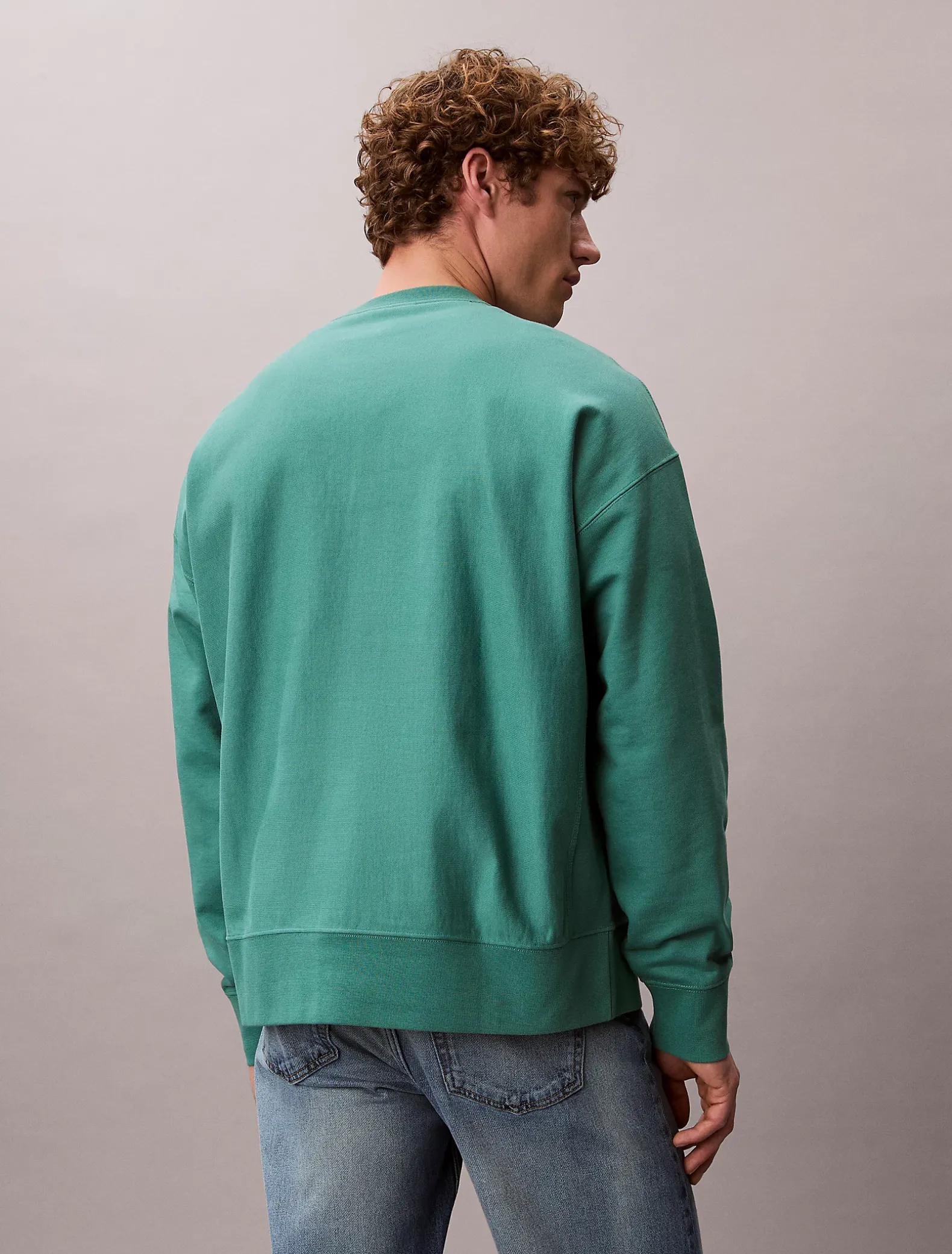 Relaxed sweatshirt met monogram