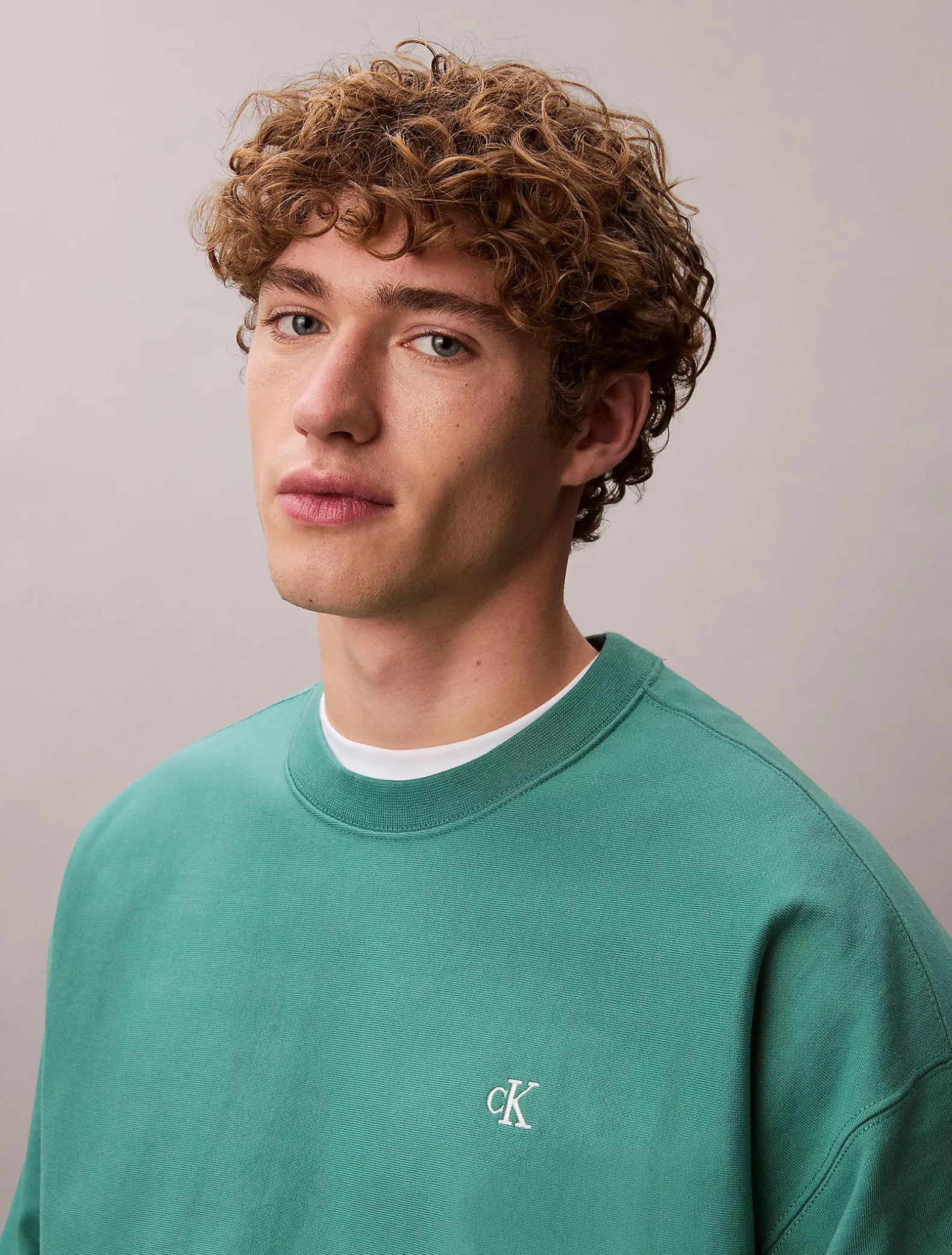 Relaxed sweatshirt met monogram