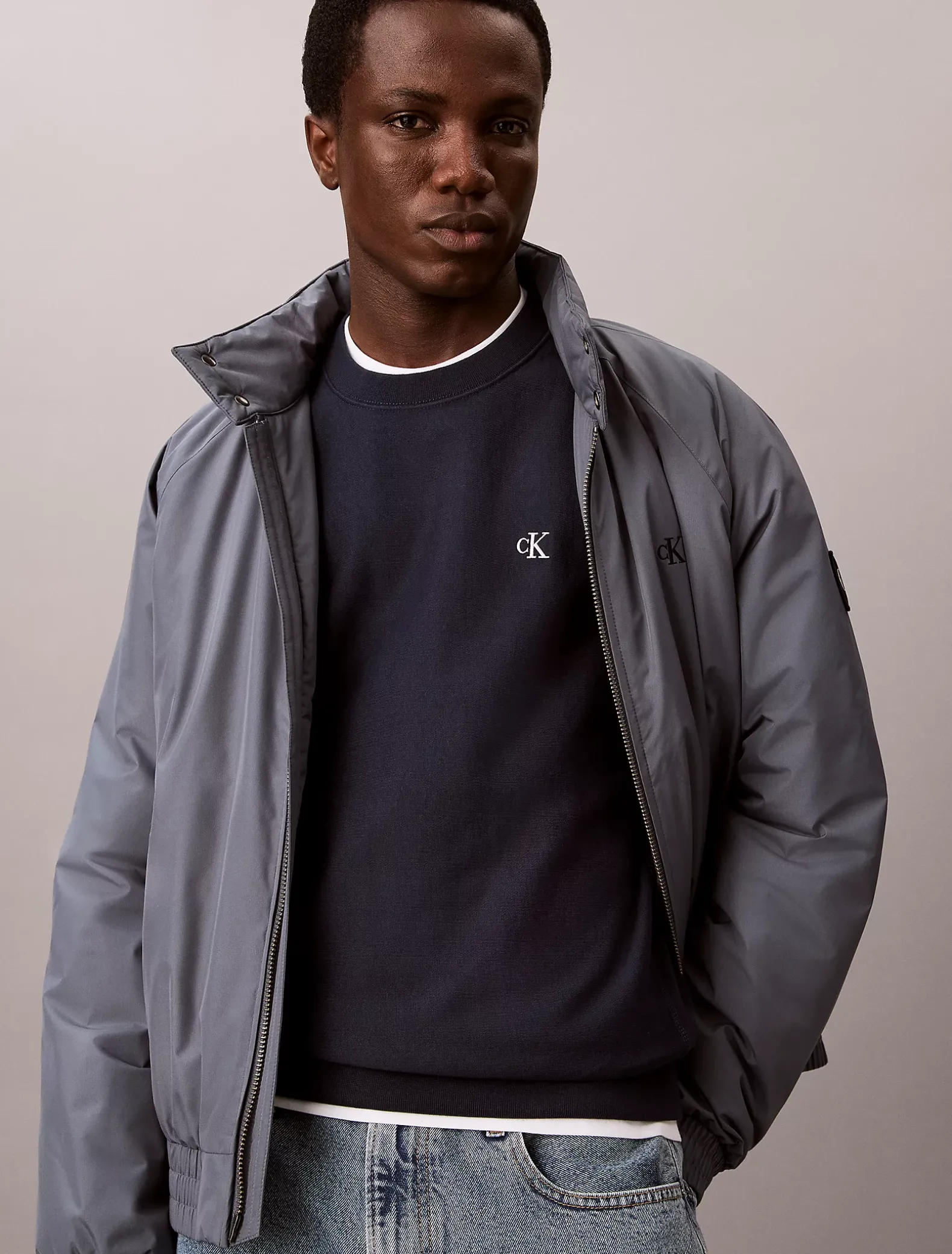 Relaxed sweatshirt met monogram