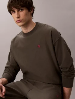 Relaxed sweatshirt met monogram