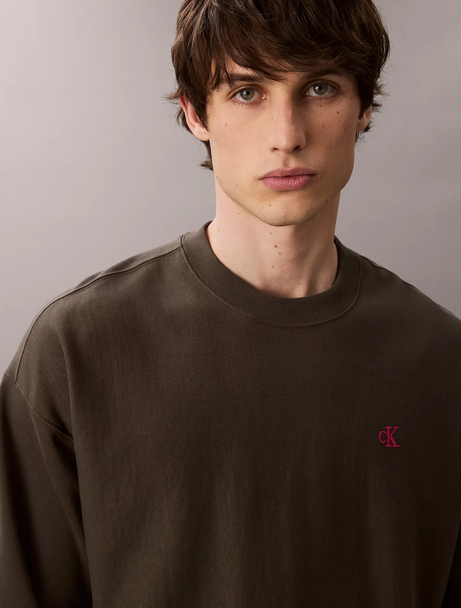 Relaxed sweatshirt met monogram