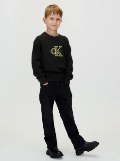 Relaxed trui met logo