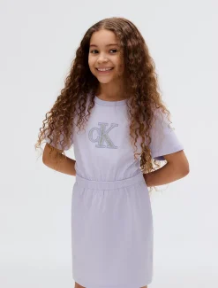 Relaxed T-shirtjurk met logo