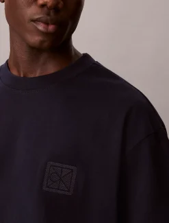 Relaxed T-shirt met embleem