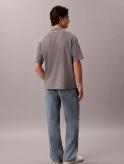 Relaxed T-shirt met gebogen logo