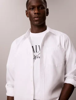 Relaxed T-shirt met gebogen logo