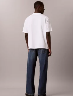 Relaxed T-shirt met gebogen logo