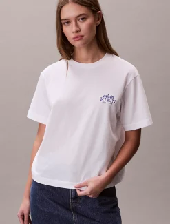 Relaxed T-shirt met geborduurd logo