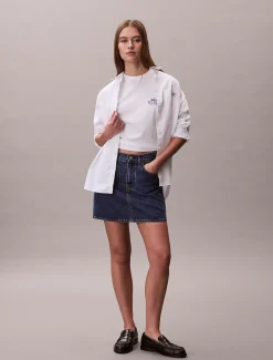 Relaxed T-shirt met geborduurd logo