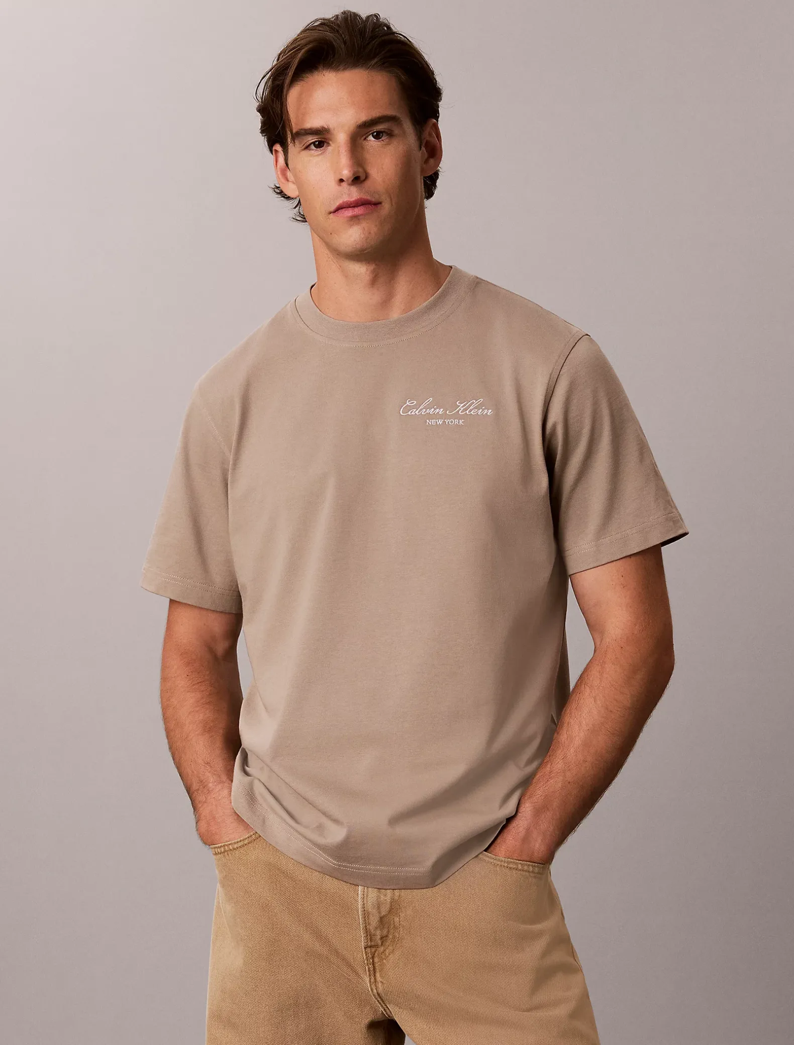 Relaxed T-shirt met geborduurd logo