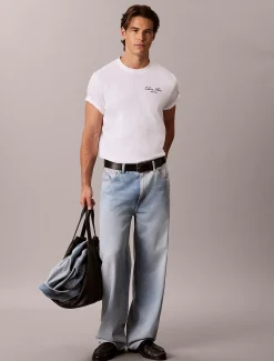 Relaxed T-shirt met geborduurd logo