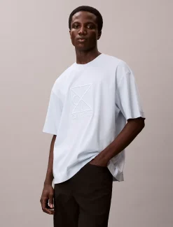Relaxed T-shirt met geborduurd logo