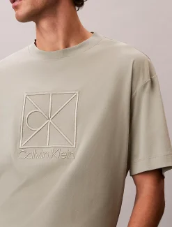 Relaxed T-shirt met geborduurd logo