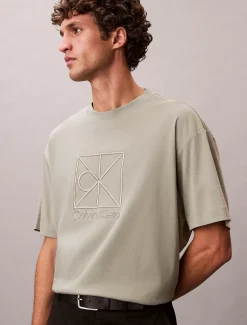 Relaxed T-shirt met geborduurd logo