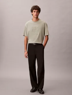 Relaxed T-shirt met geborduurd logo