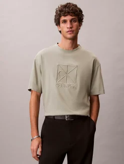 Relaxed T-shirt met geborduurd logo