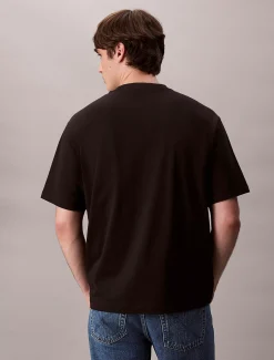 Relaxed T-shirt met grafisch bloklogo