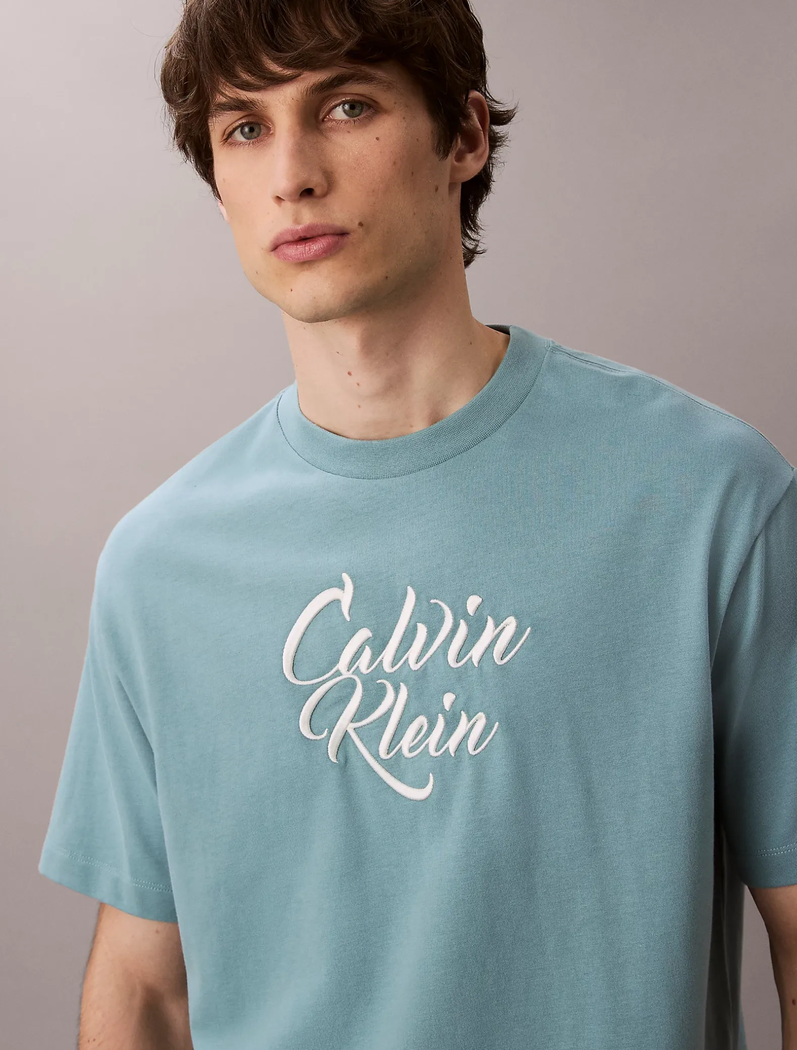 Relaxed T-shirt met grafisch scriptlogo