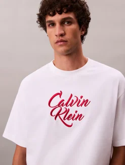 Relaxed T-shirt met grafisch scriptlogo