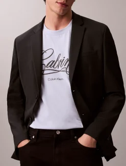 Relaxed T-shirt met grafisch scriptlogo