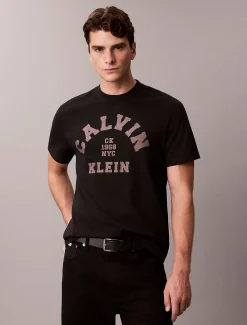 Relaxed T-shirt met grafisch Varsity-logo