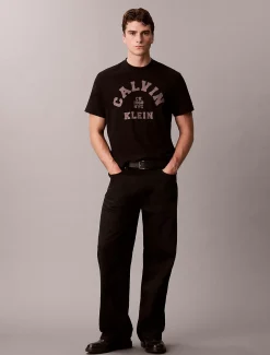 Relaxed T-shirt met grafisch Varsity-logo