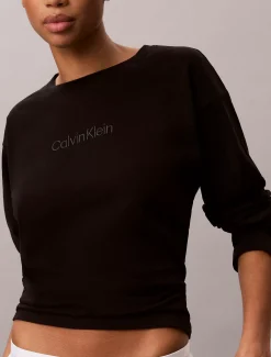 Relaxed T-shirt met lange mouwen - Icon Cotton Stretch