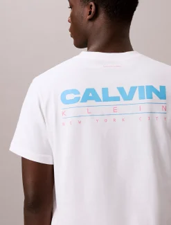 Relaxed T-shirt met logo achter