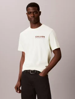 Relaxed T-shirt met logo achter