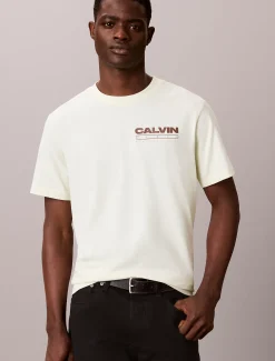Relaxed T-shirt met logo achter