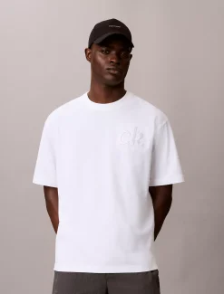Relaxed T-shirt met logo-applicatie