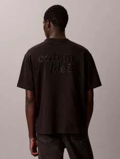 Relaxed T-shirt met logo-applicatie