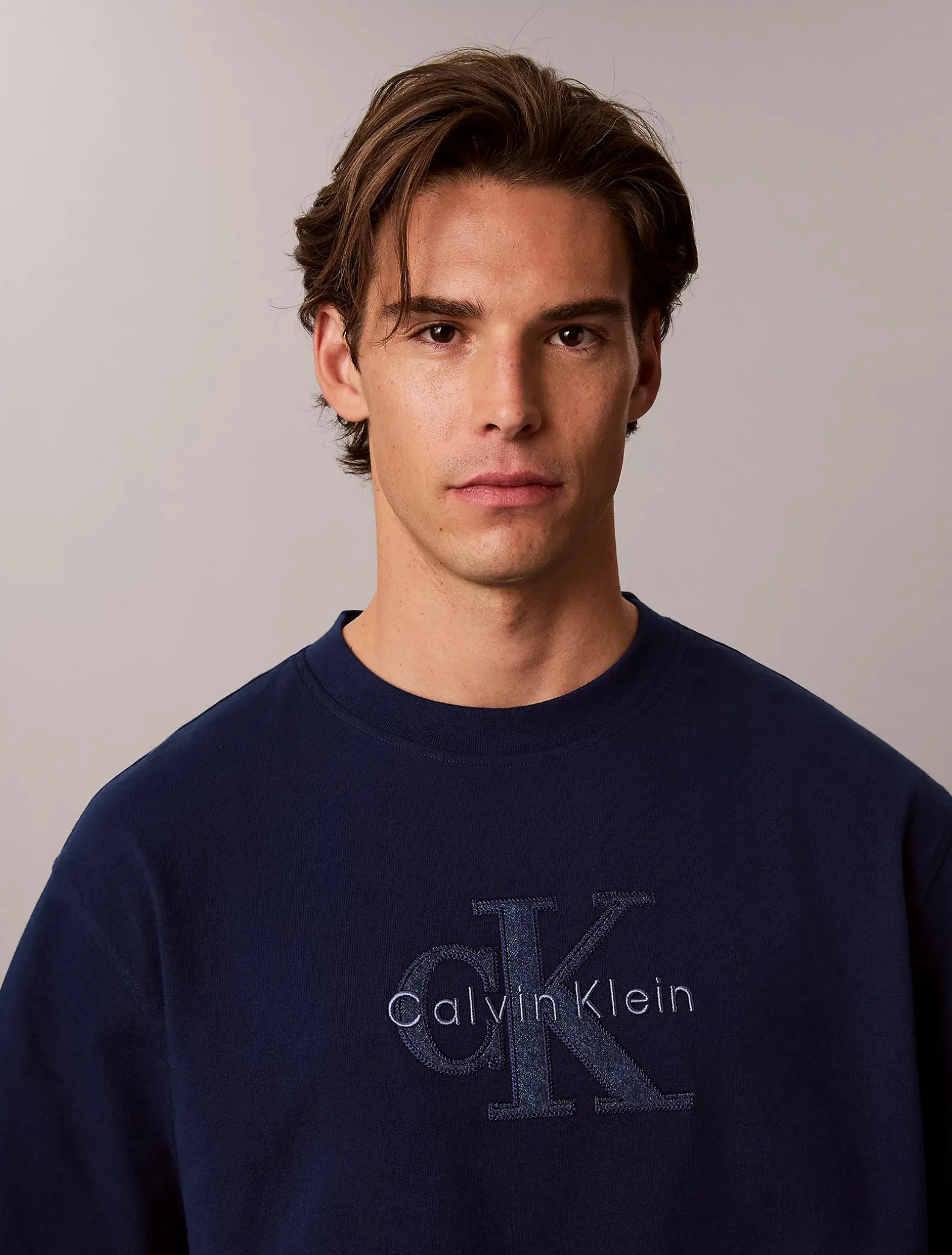 Relaxed T-shirt met logo-applicatie