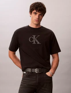 Relaxed T-shirt met logo-applicatie